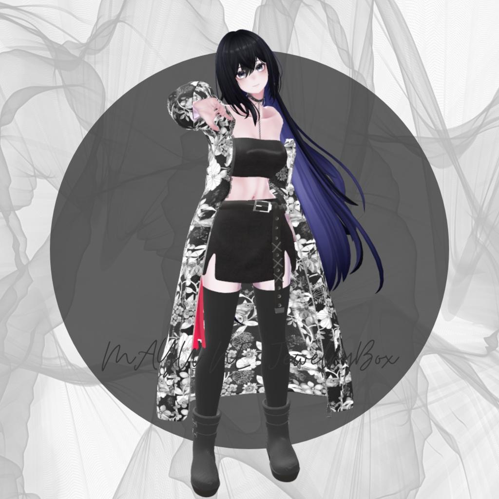 【複数アバター対応】long wagara outer coordinate