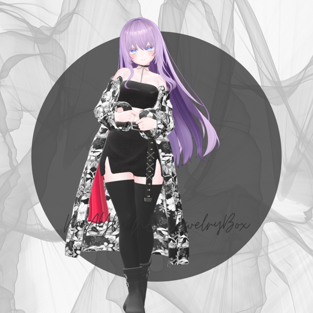 【複数アバター対応】long wagara outer coordinate