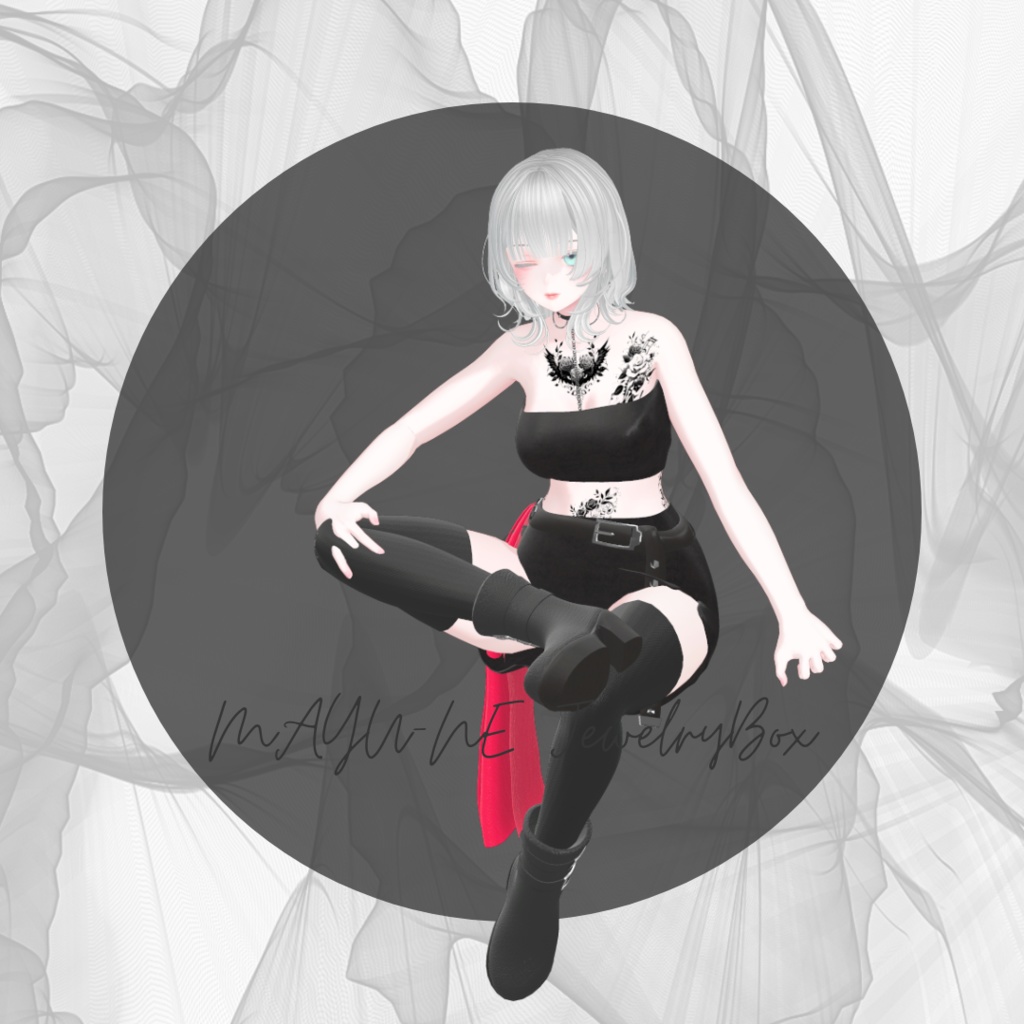 【複数アバター対応】long wagara outer coordinate