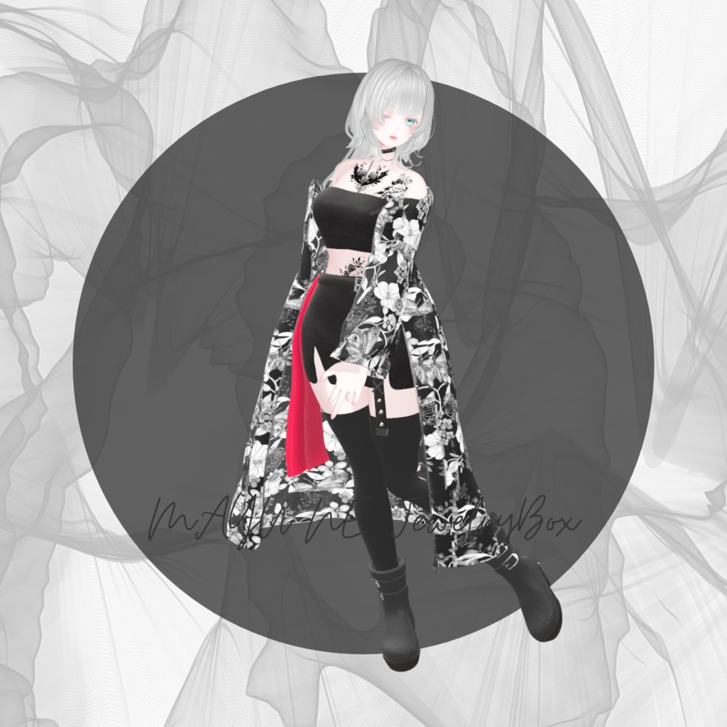 【複数アバター対応】long wagara outer coordinate