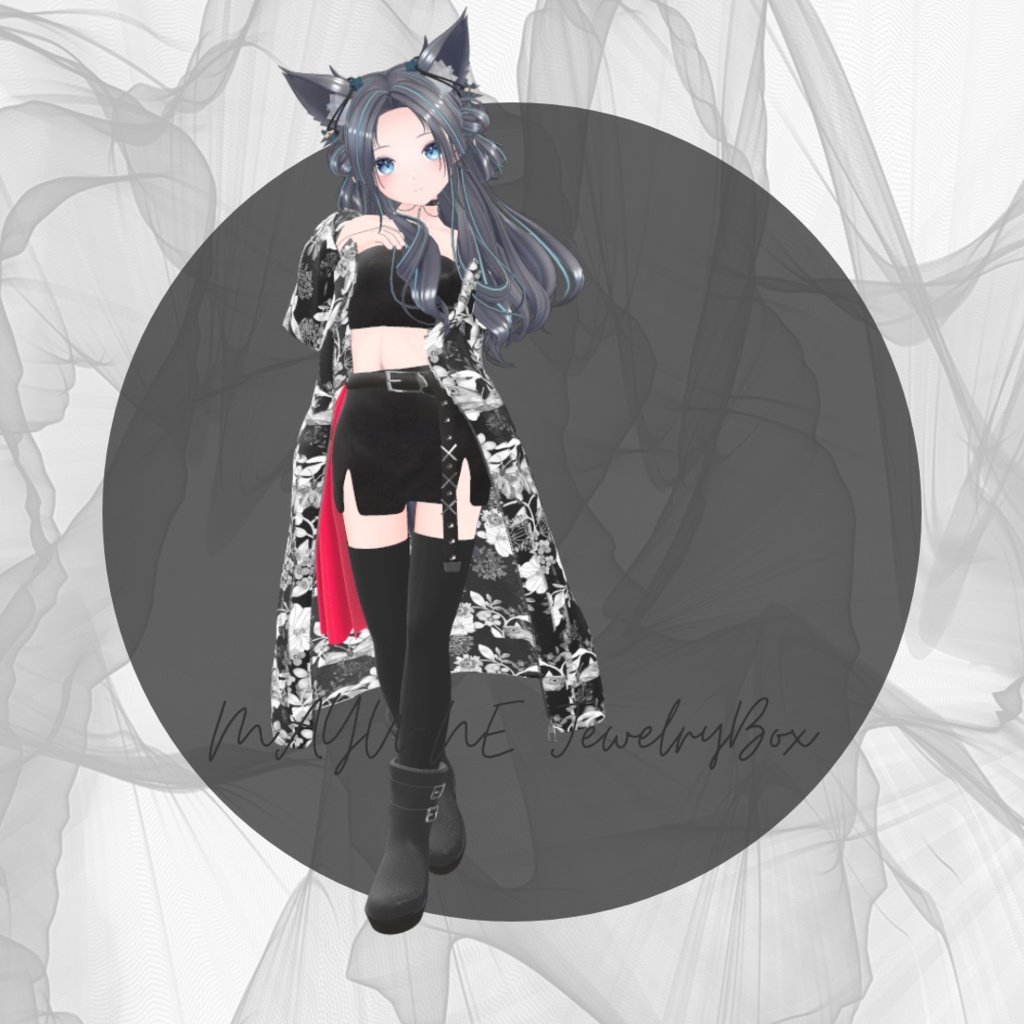 【複数アバター対応】long wagara outer coordinate