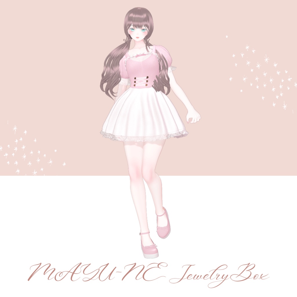 9 avatar support] Pastel one-piece dress (Manuka, Moe, Kikyo 