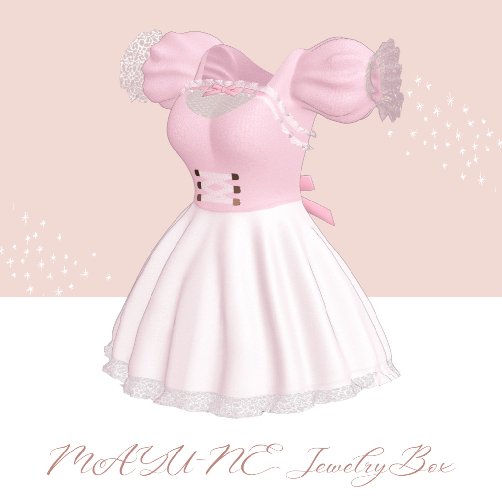 9 avatar support] Pastel one-piece dress (Manuka, Moe, Kikyo 