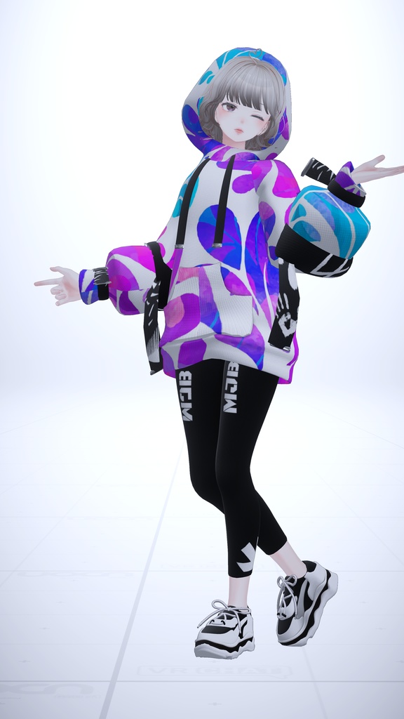 【森羅 ラシューシャ】ビッグパーカールック(フードOFFあり)