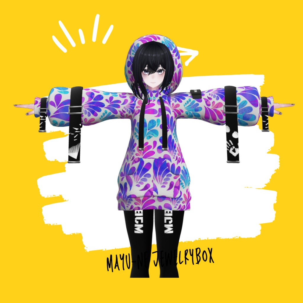 【森羅 ラシューシャ】ビッグパーカールック(フードOFFあり)