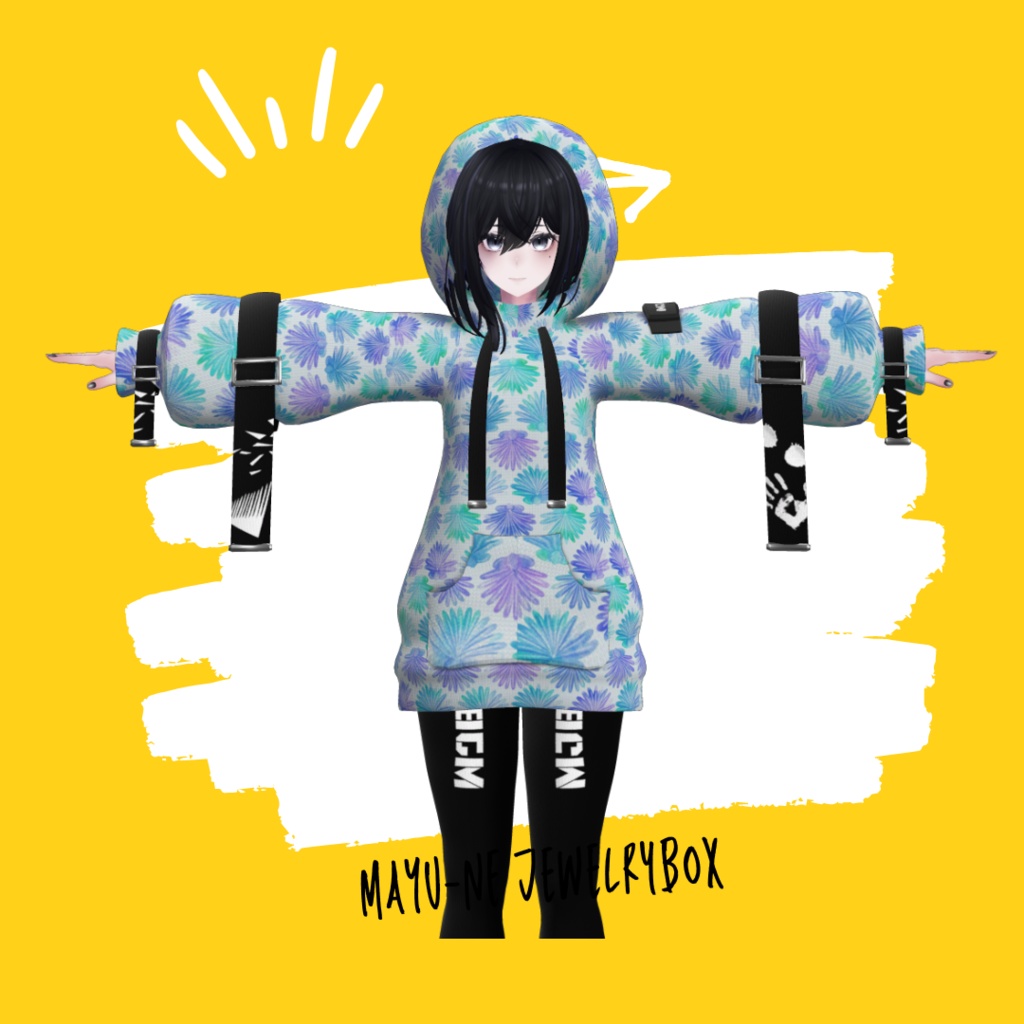 【森羅 ラシューシャ】ビッグパーカールック(フードOFFあり)