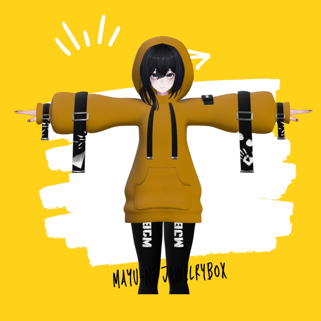 【森羅 ラシューシャ】ビッグパーカールック(フードOFFあり)