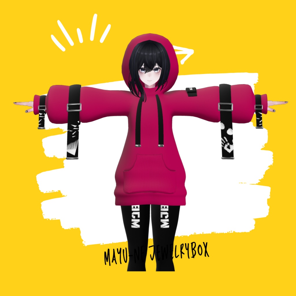 【森羅 ラシューシャ】ビッグパーカールック(フードOFFあり)