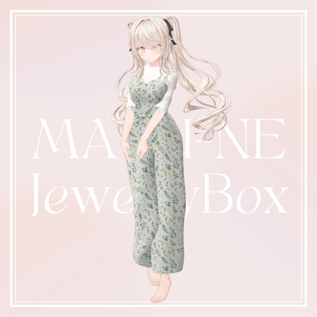 【12アバター対応】シースルーブラウス & キャミパンツ(マヌカ、森羅、萌、沙猫、ライム、INABA、桔梗、エルミーナ、ルゼブル、ラシューシャ、リルモワ、リミリア)