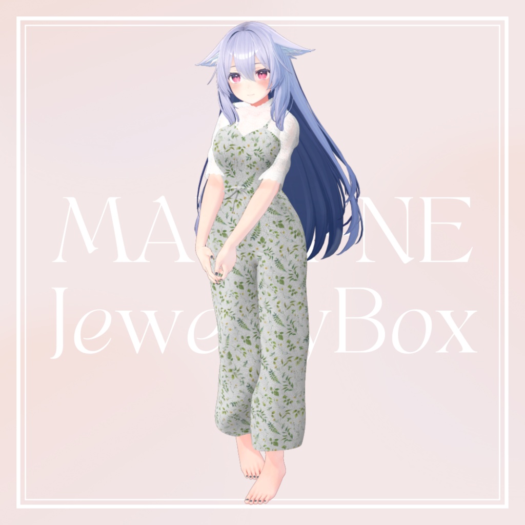 【12アバター対応】シースルーブラウス & キャミパンツ(マヌカ、森羅、萌、沙猫、ライム、INABA、桔梗、エルミーナ、ルゼブル、ラシューシャ、リルモワ、リミリア)