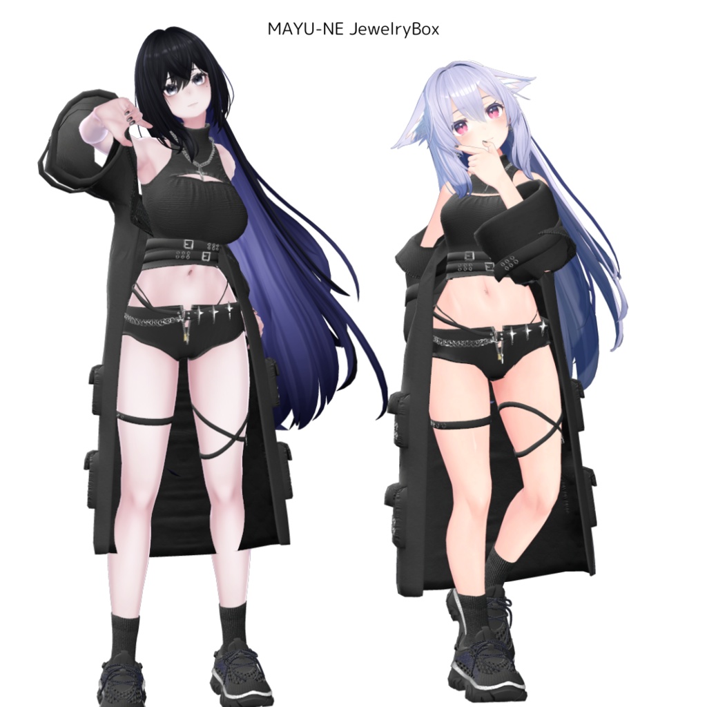 【4アバター対応】ミッドナイトシャドウ - 森羅 萌 桔梗 ラシューシャ