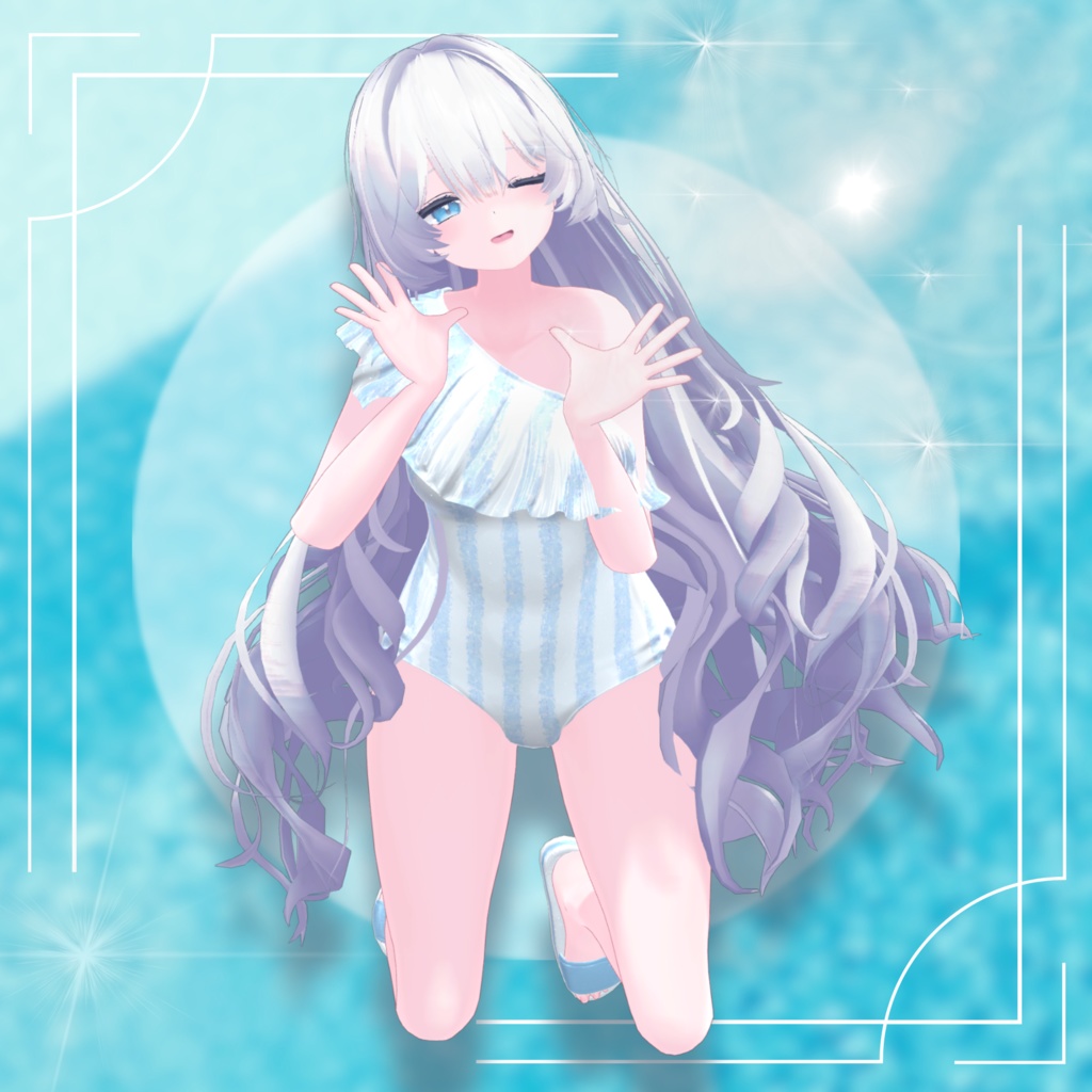 【6アバター対応】モノキニ水着 MA対応