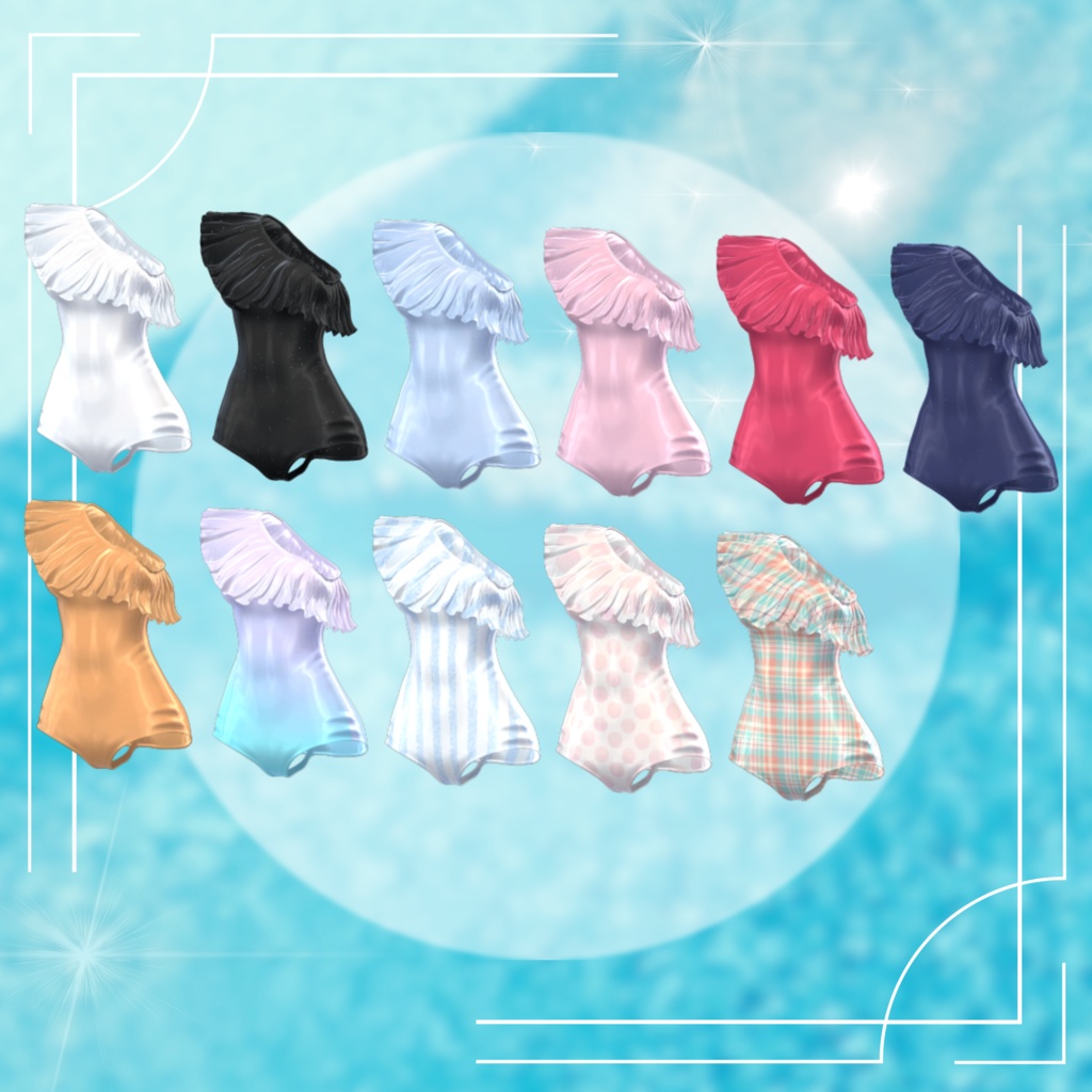 【6アバター対応】モノキニ水着 MA対応