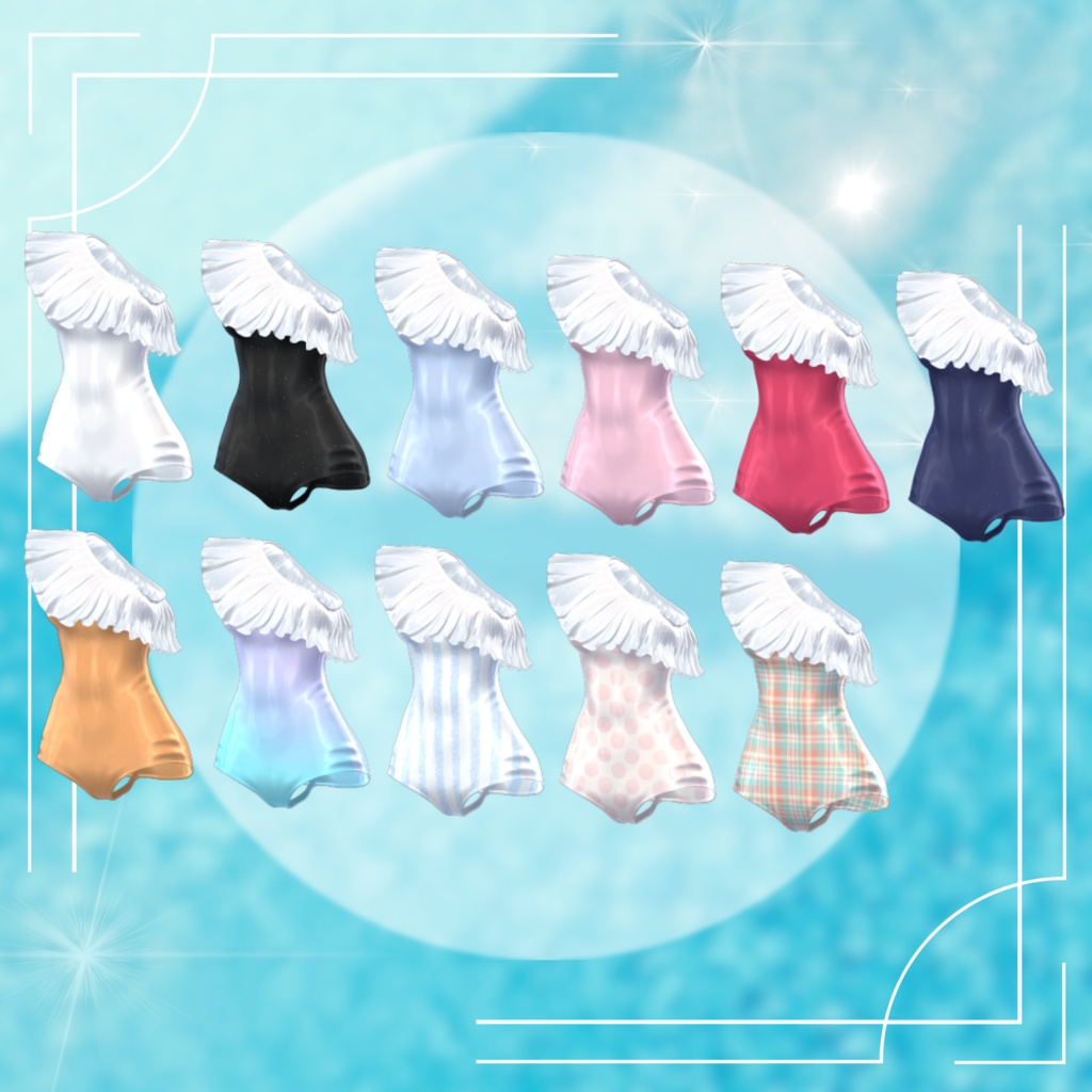 【6アバター対応】モノキニ水着 MA対応