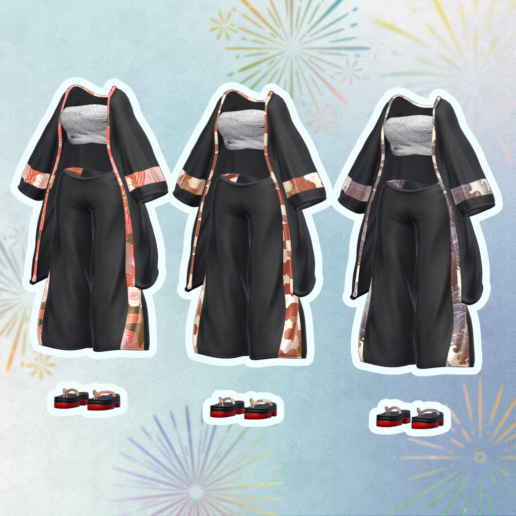 【6アバター対応】モダン羽織り MA対応