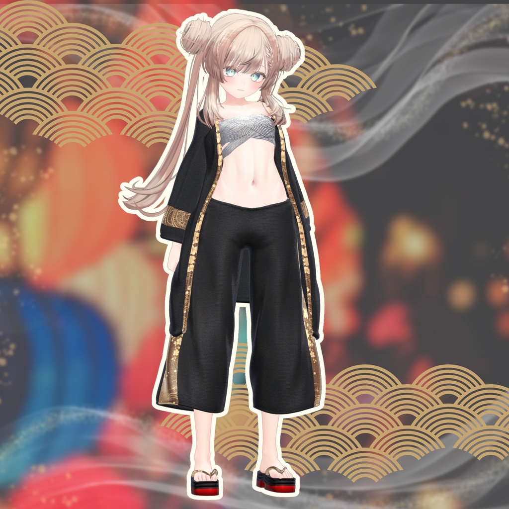 【6アバター対応】モダン羽織り MA対応