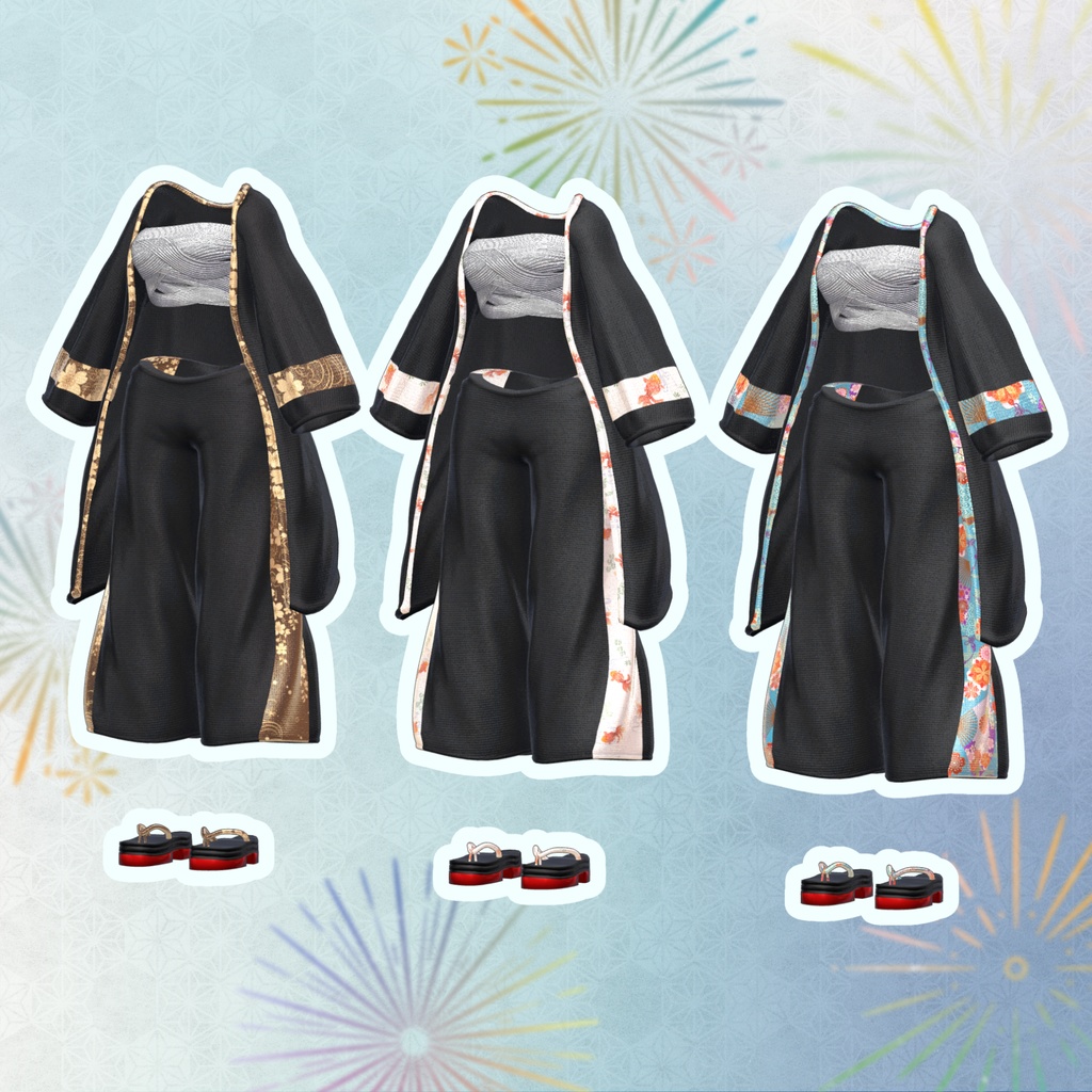 【6アバター対応】モダン羽織り MA対応