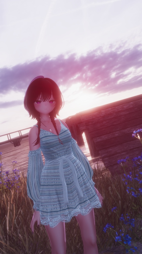 【10アバター対応】ボヘミアンサマードレス MA対応