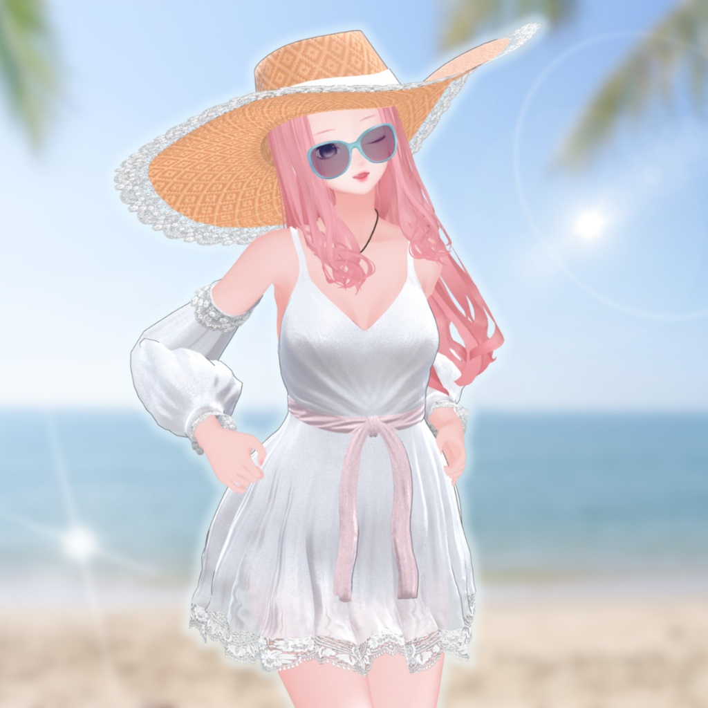 【10アバター対応】ボヘミアンサマードレス MA対応