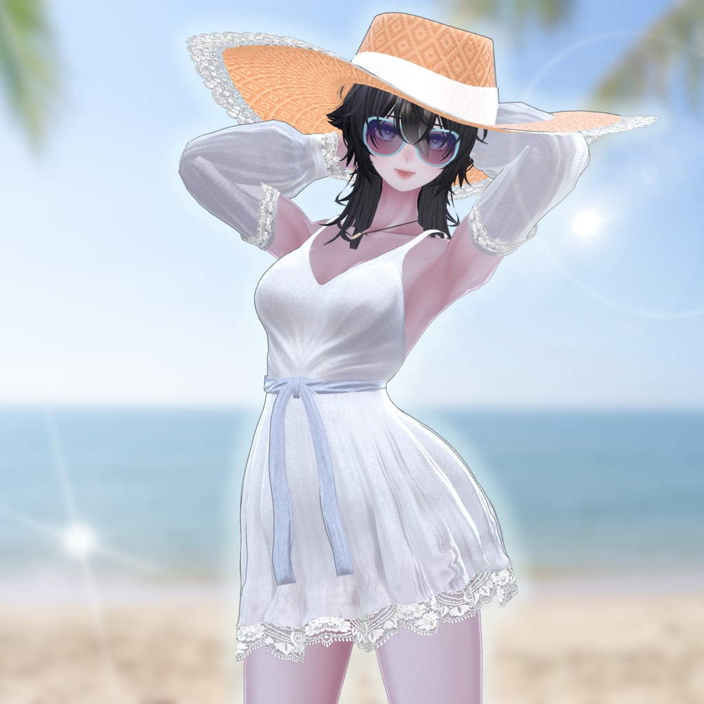 【10アバター対応】ボヘミアンサマードレス MA対応