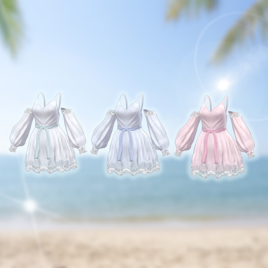 【10アバター対応】ボヘミアンサマードレス MA対応