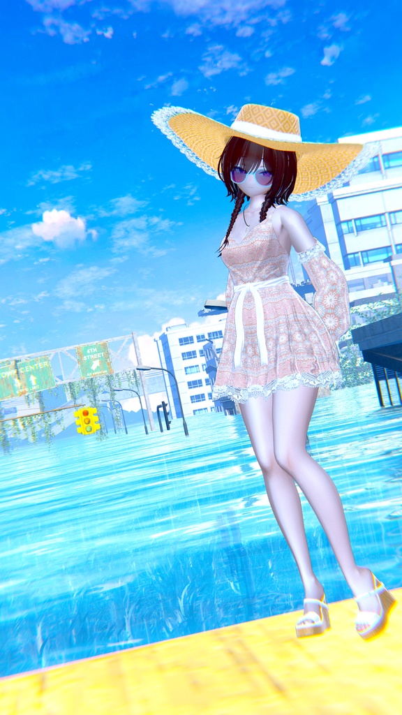 【10アバター対応】ボヘミアンサマードレス MA対応