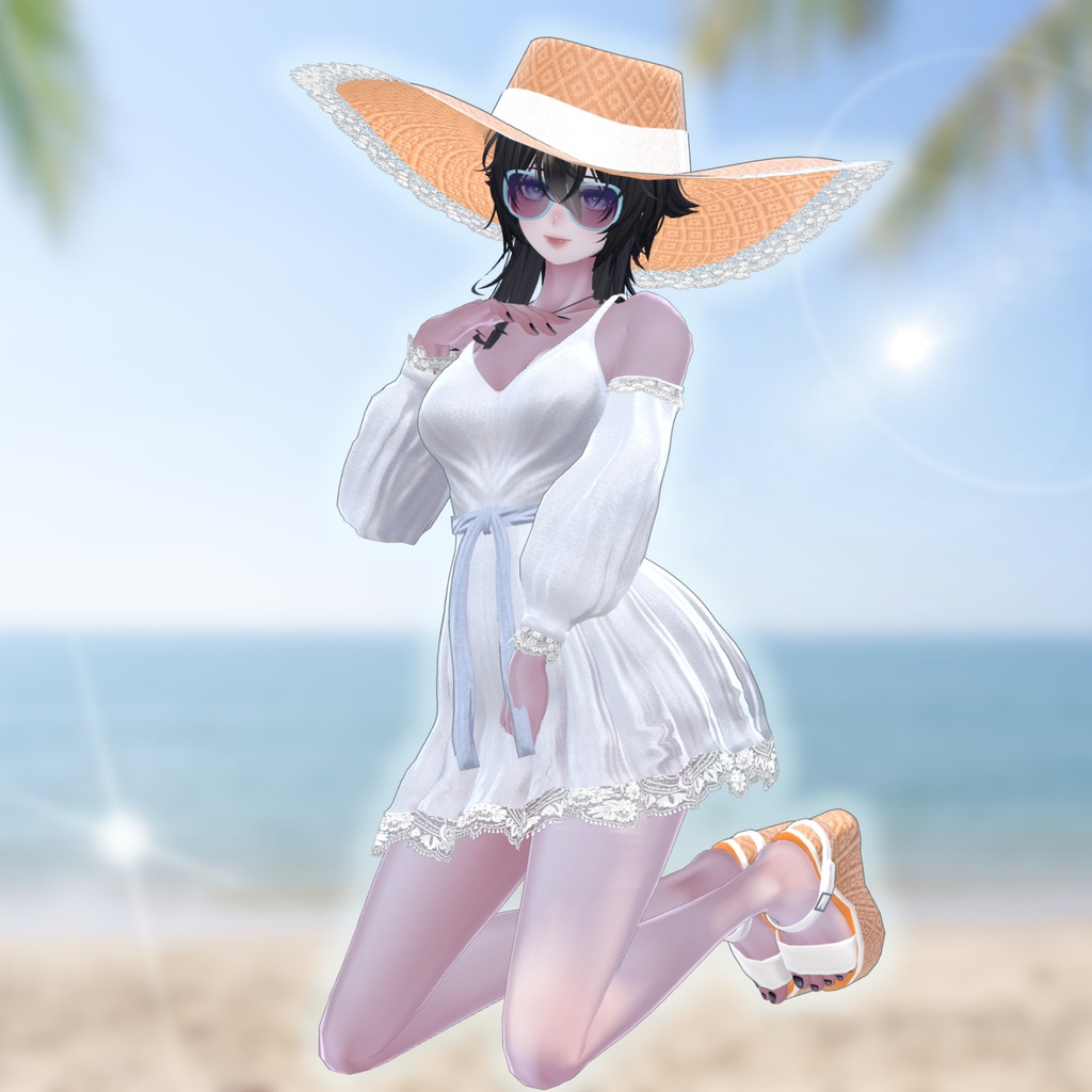 【10アバター対応】ボヘミアンサマードレス MA対応