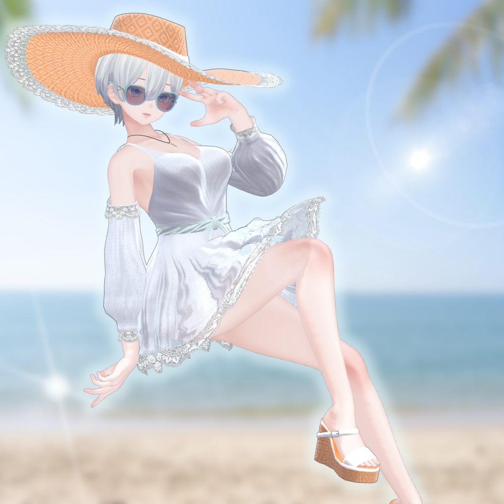 【10アバター対応】ボヘミアンサマードレス MA対応