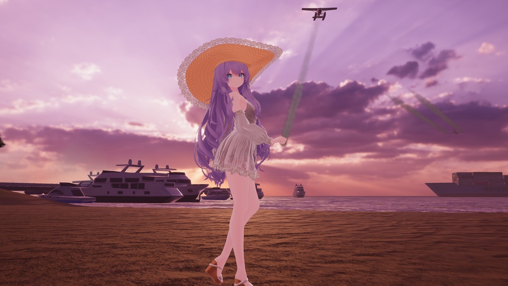 【10アバター対応】ボヘミアンサマードレス MA対応