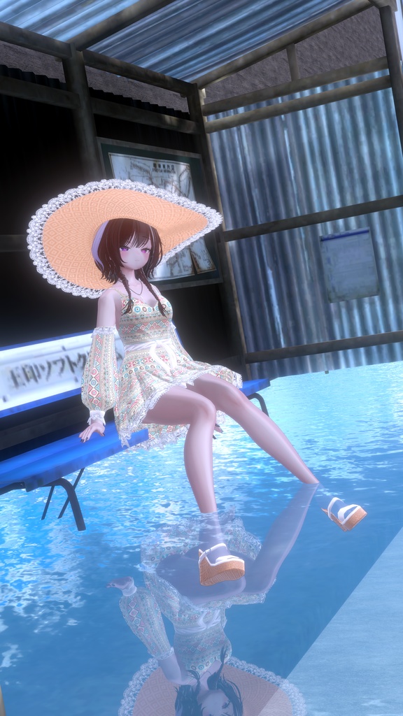 【10アバター対応】ボヘミアンサマードレス MA対応