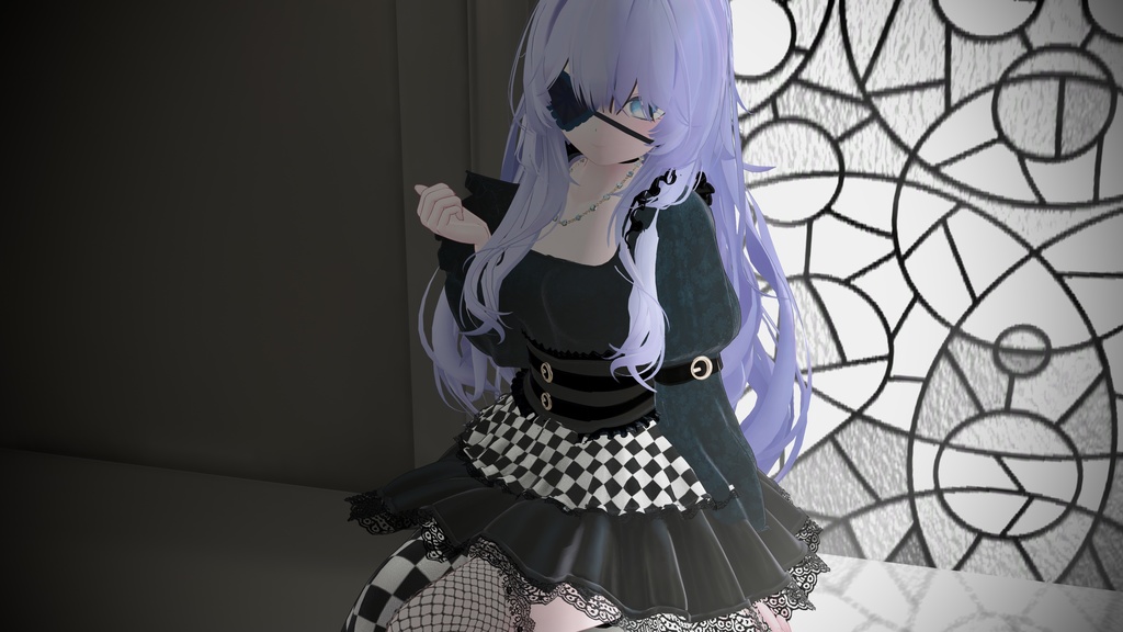 【15アバター対応】ゴシックチェック MA対応