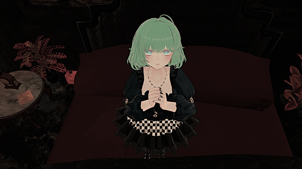 【15アバター対応】ゴシックチェック MA対応