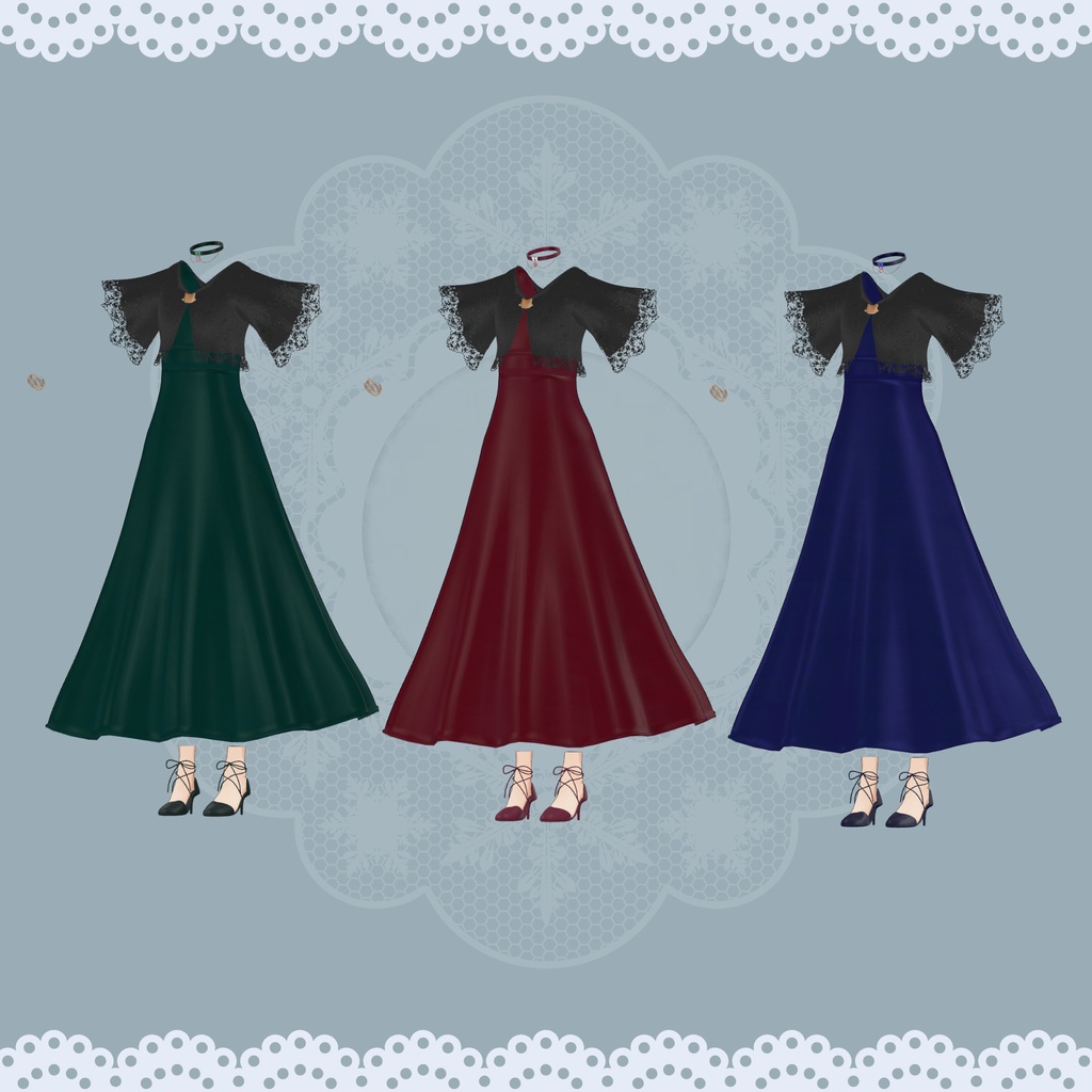 【YMファンメイド】イブニングドレス for Undone Kittens(womanS) MA対応