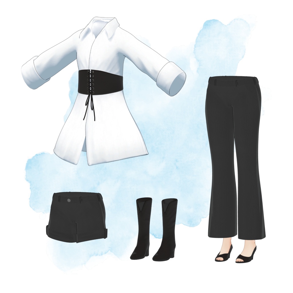 【YMファンメイド】エレガントシャツドレスセット for Undone Kittens(womanS) MA対応