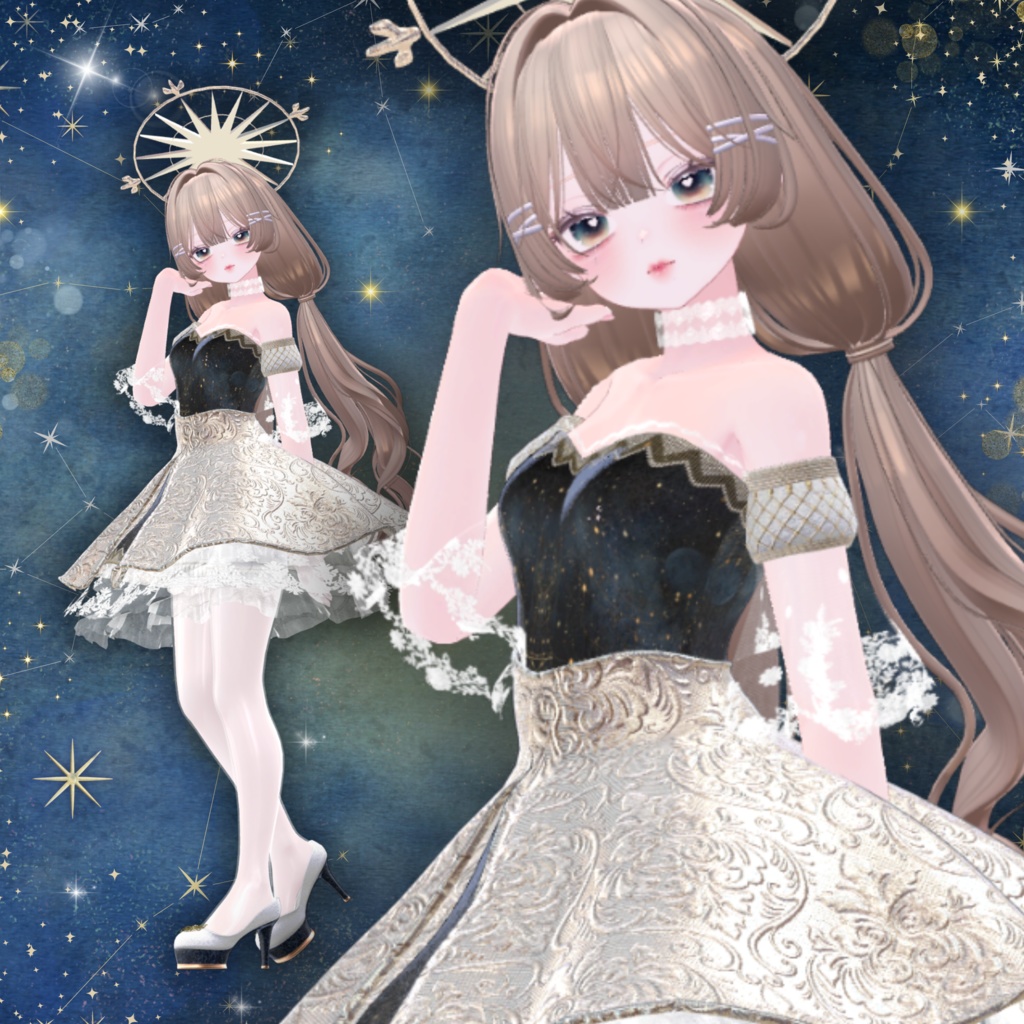 【13アバター対応】スターリーナイト・エレガンスドレス