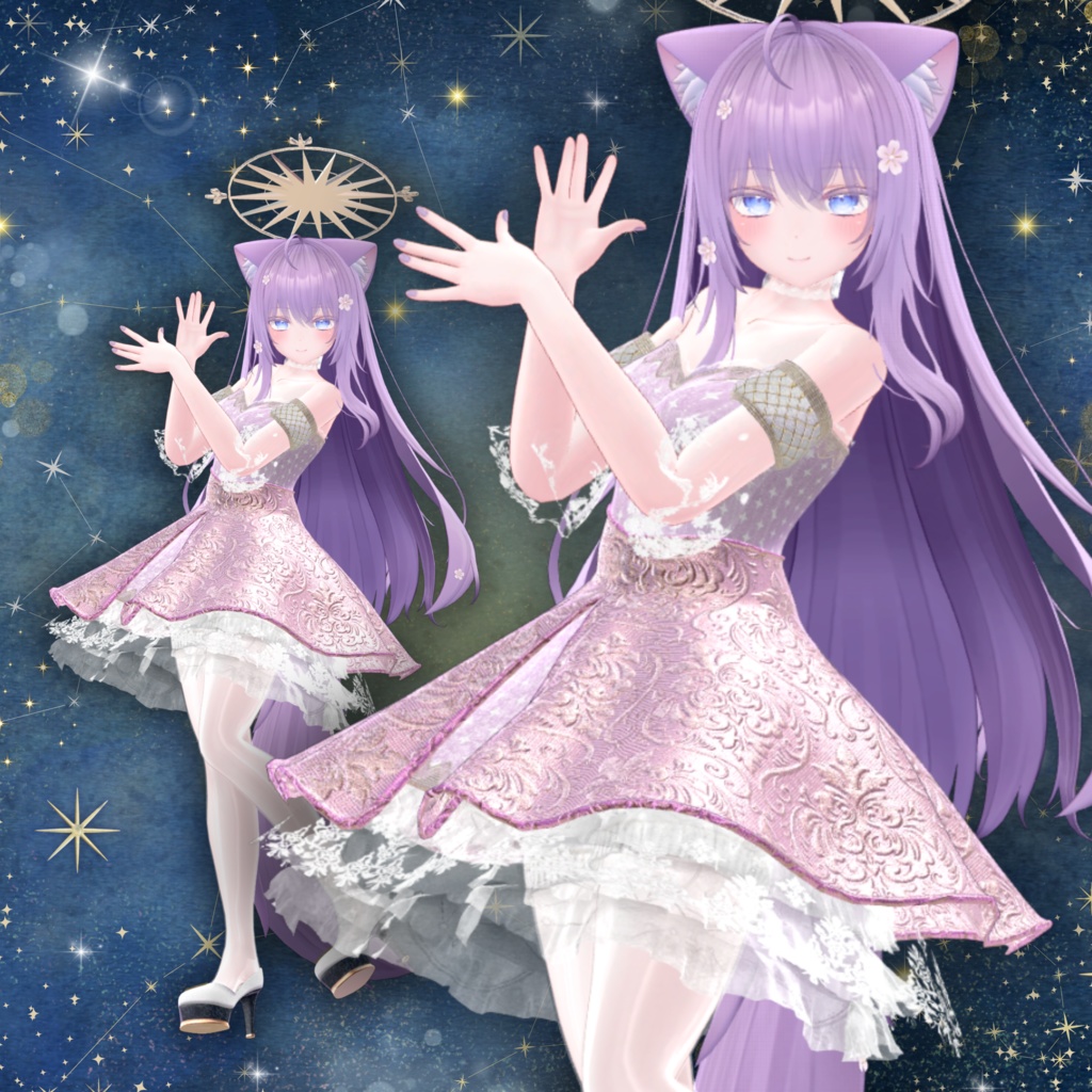 【13アバター対応】スターリーナイト・エレガンスドレス