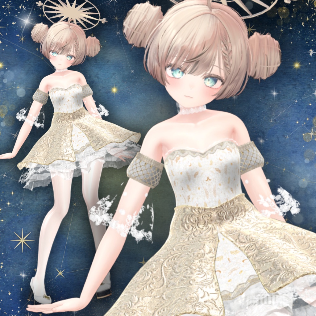 【13アバター対応】スターリーナイト・エレガンスドレス