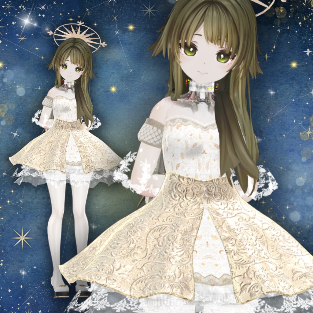 【13アバター対応】スターリーナイト・エレガンスドレス