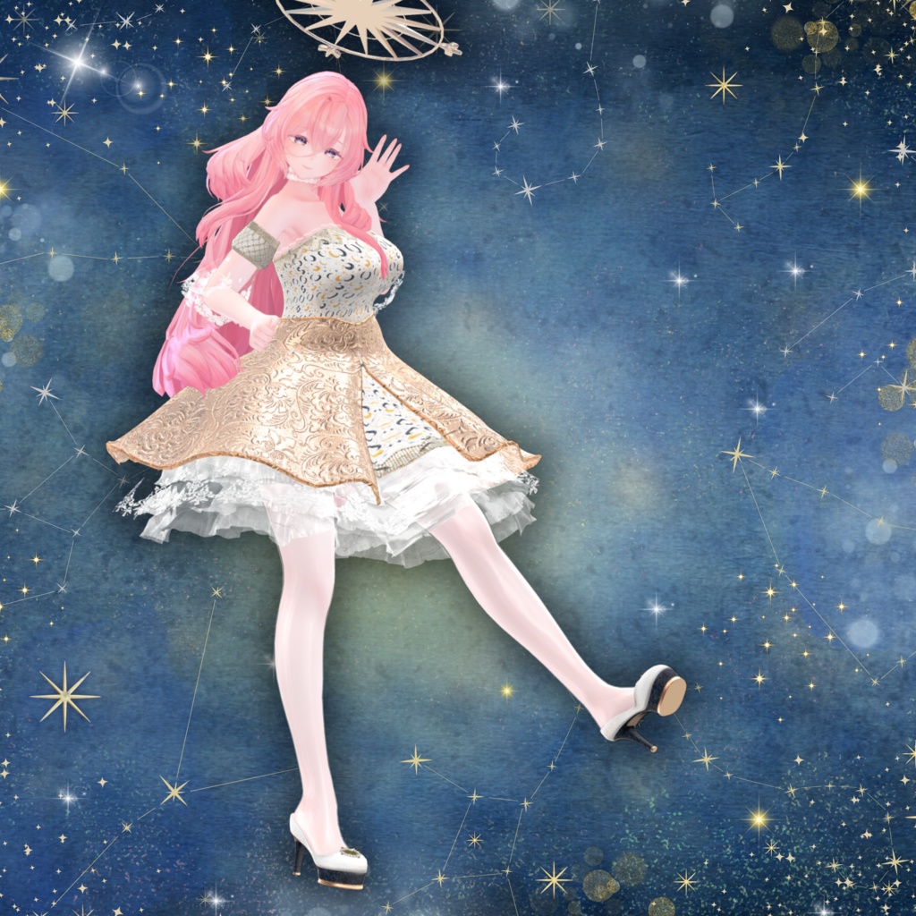 【13アバター対応】スターリーナイト・エレガンスドレス