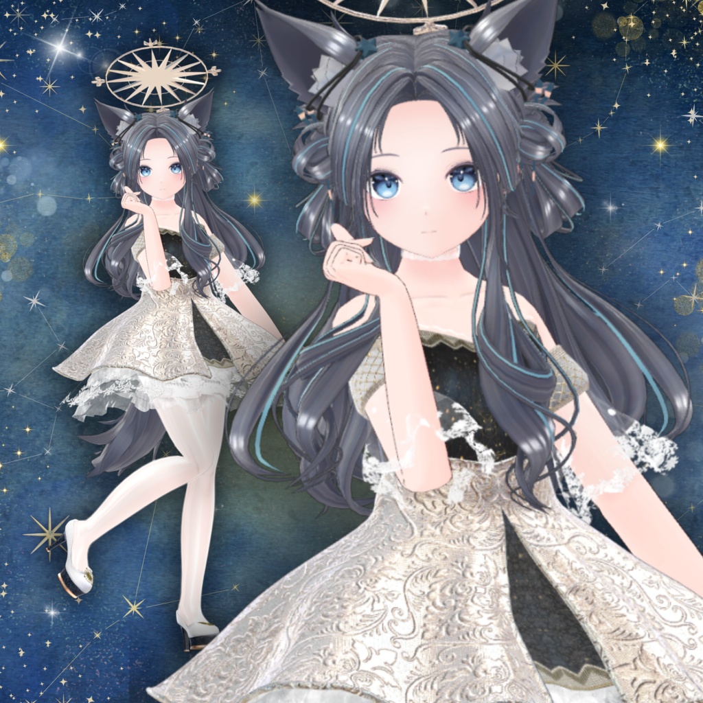 【13アバター対応】スターリーナイト・エレガンスドレス