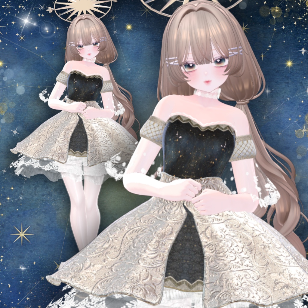 【13アバター対応】スターリーナイト・エレガンスドレス