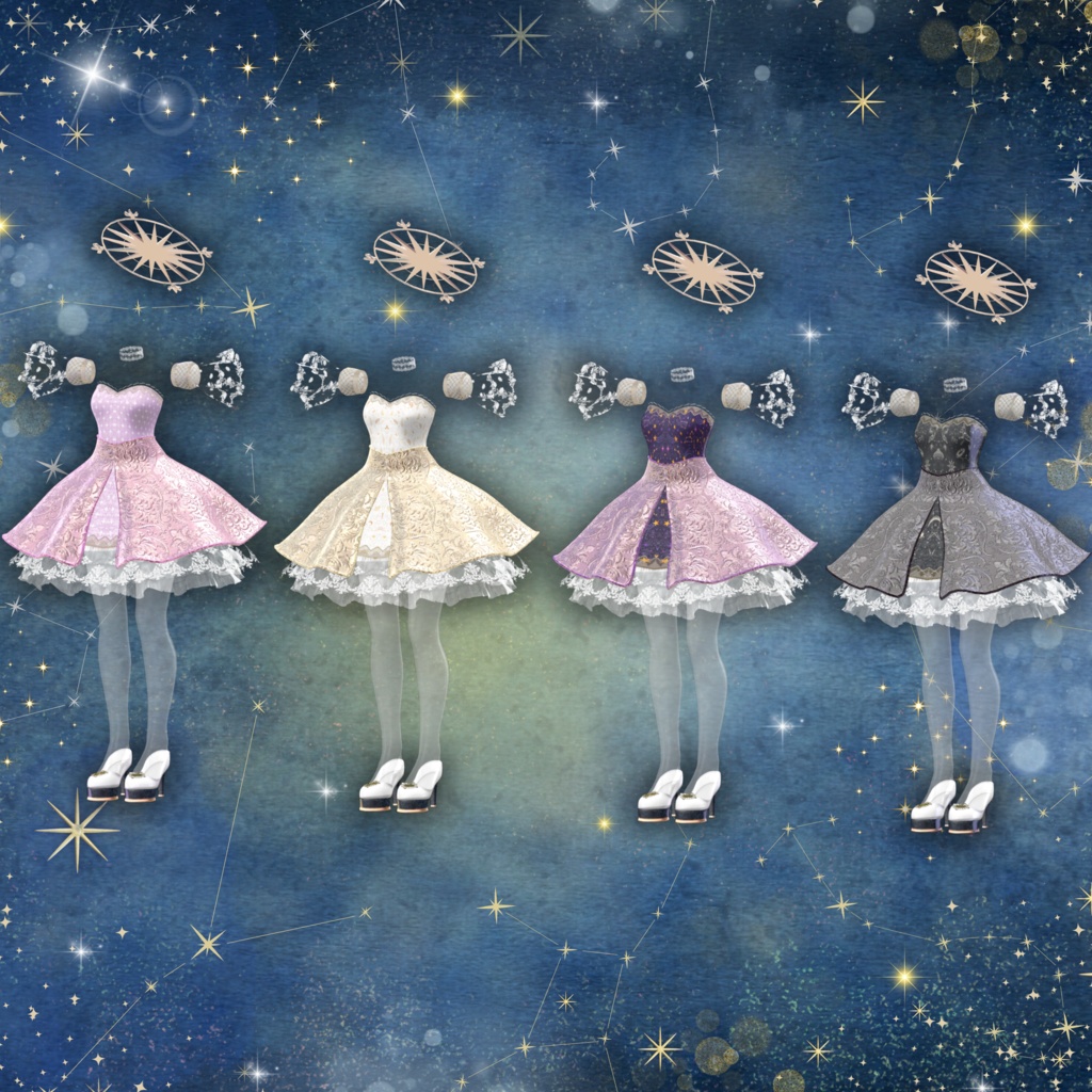 スタンダードドレス❤️発表会やデモに最適！シンプルでエレガント✨ 小花舞う エレガント ラベンダー スタンダードドレス モダン