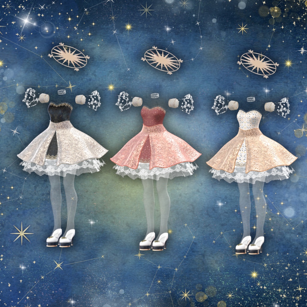 【13アバター対応】スターリーナイト・エレガンスドレス