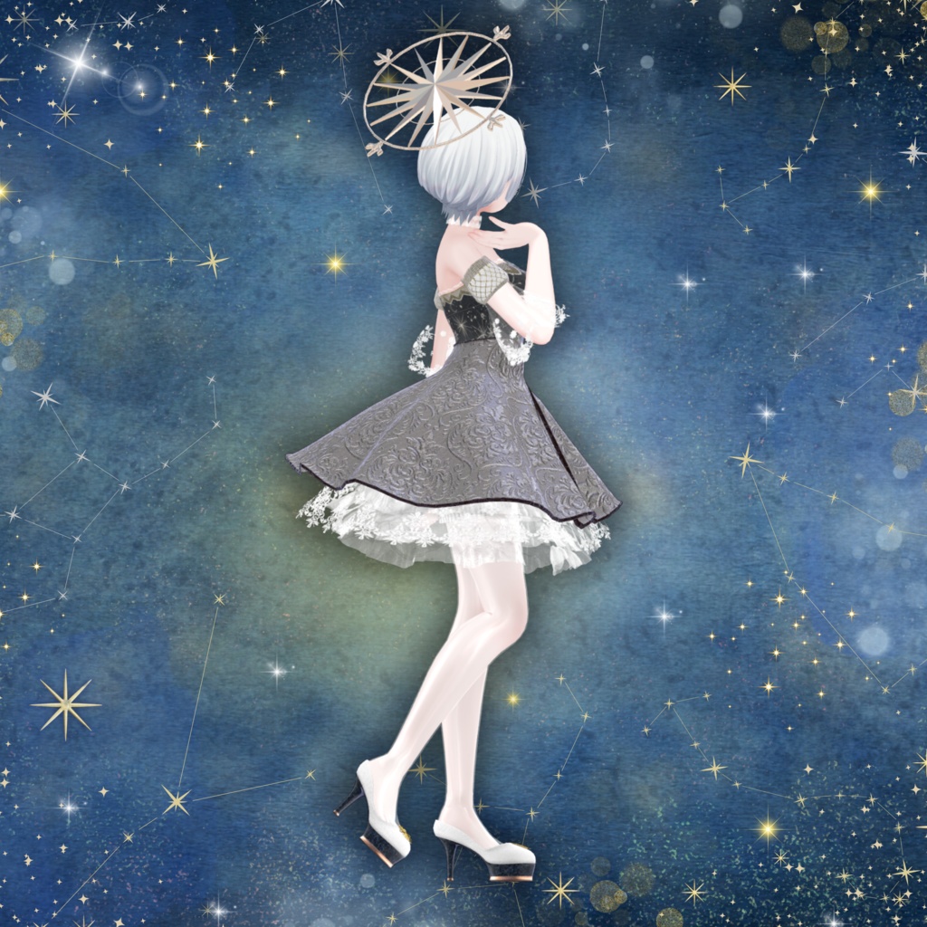 【13アバター対応】スターリーナイト・エレガンスドレス