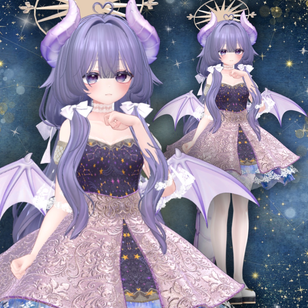 【13アバター対応】スターリーナイト・エレガンスドレス