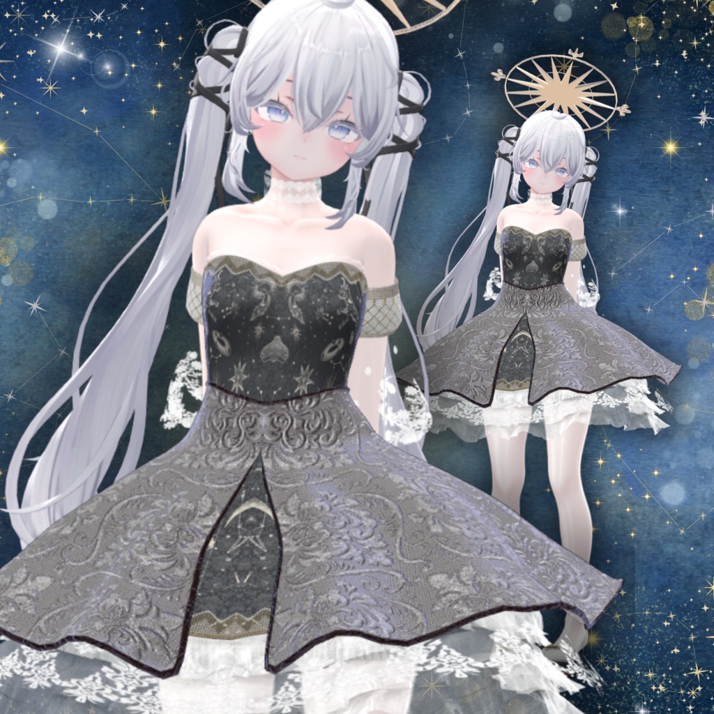 【13アバター対応】スターリーナイト・エレガンスドレス