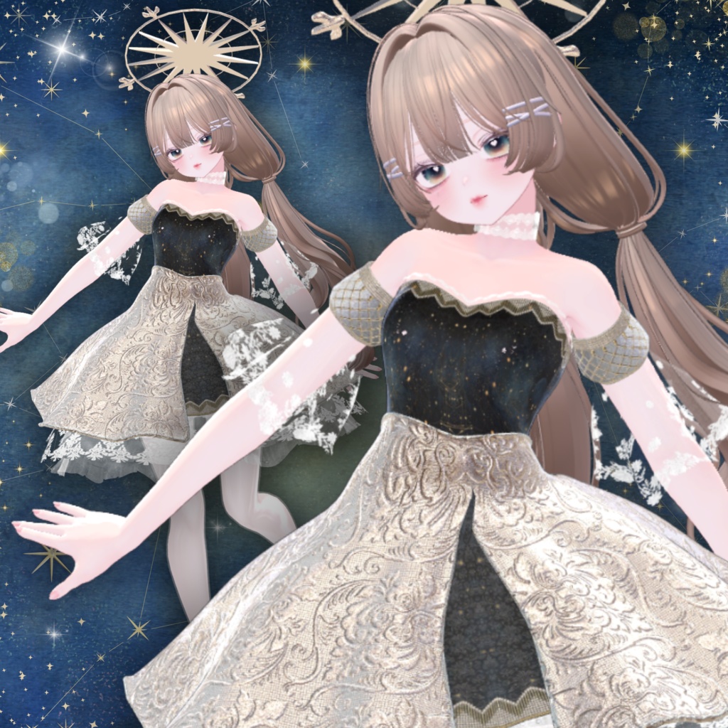 【13アバター対応】スターリーナイト・エレガンスドレス