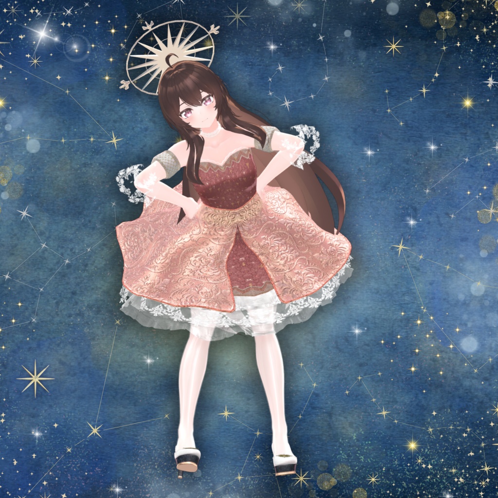 【13アバター対応】スターリーナイト・エレガンスドレス