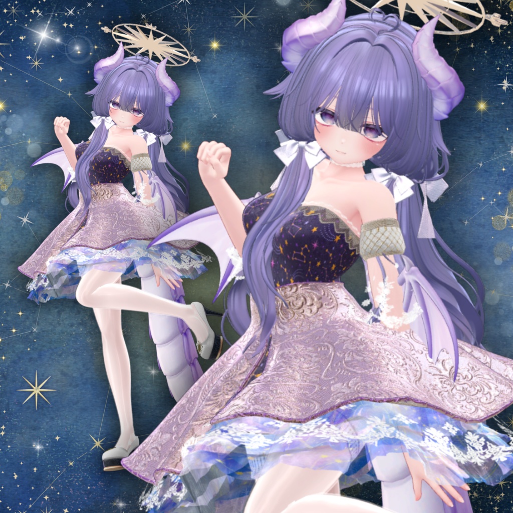 【13アバター対応】スターリーナイト・エレガンスドレス