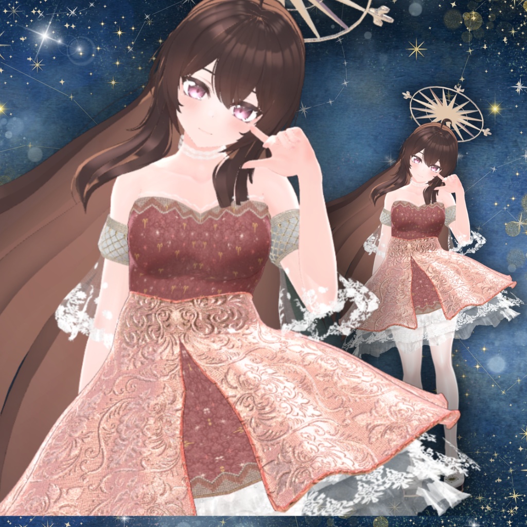 【13アバター対応】スターリーナイト・エレガンスドレス